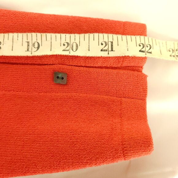 VTG Talbots Womens Medium Red Orangish Red Pullover Rayon Nylon Sweater - Picture 6 of 7